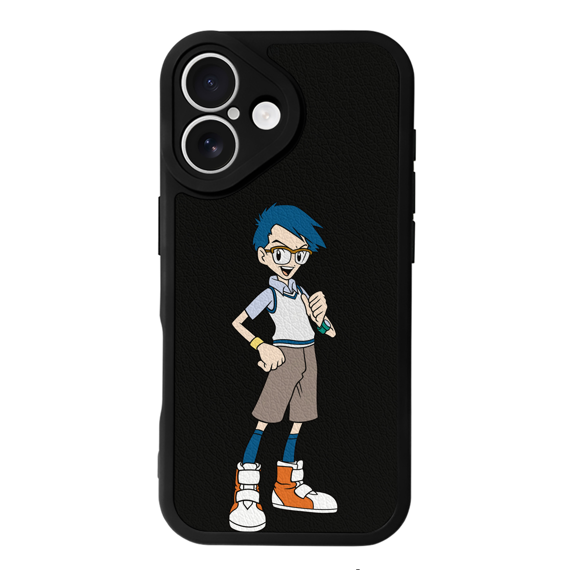 （画像用） Digimon デジタルモンスター/デジモン 【iPhone 16シリーズ対応】シリコンスマホケース（レザー調） 材質：シリコン